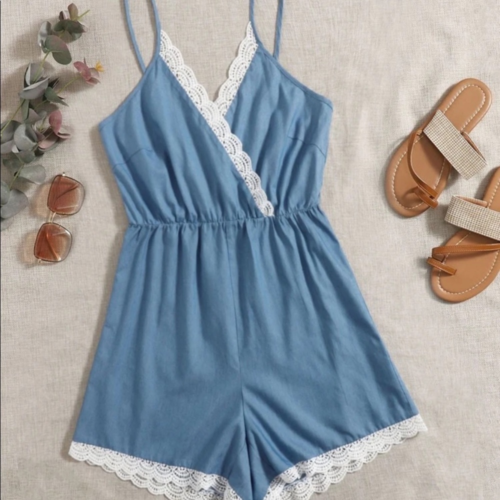 🦹🏼‍♀️Blue Jean look romper